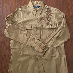 Polo Ralph Lauren men casual shirt. Size (L)